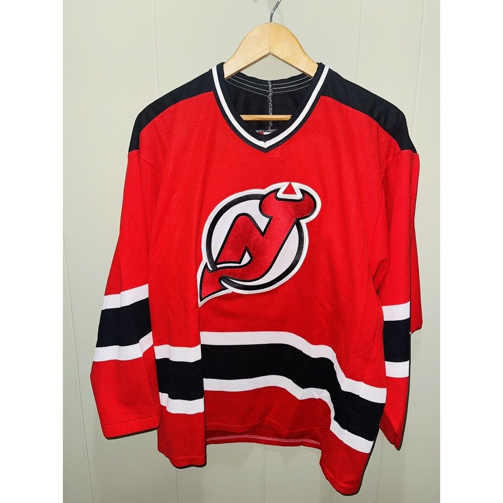 New Jersey Devils Red & Black Men's Hockey Jersey